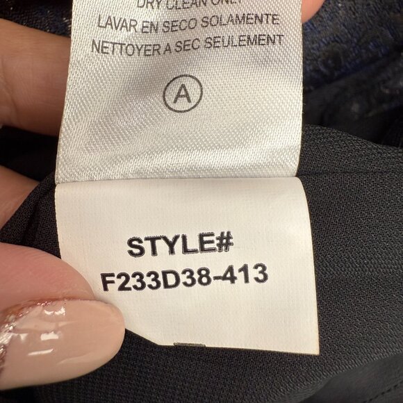 NWT Women's SACHIN & BABI Fallon Dress in Black/Midnight $695 | Size 6 - Picture 12 of 14